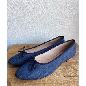 Maeve The Sabine Denim Ballet Flats 9 40